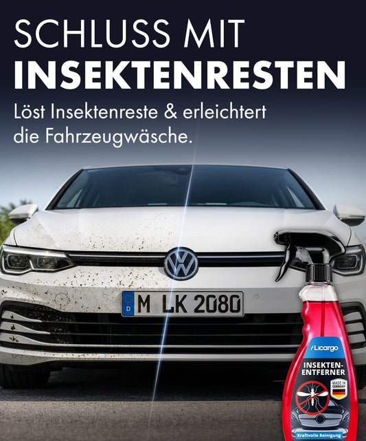 LICARGO Insektenentferner – Entfernt hartnäckige Insektenreste schonend und gründlich!
