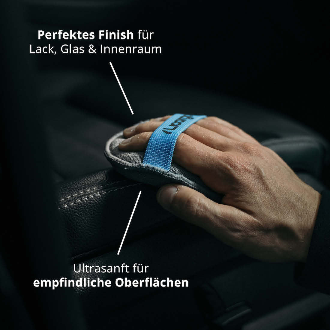 Perfekt für Car Detailing=>Dank der schonenden Mikrofasern sind die Handpolierschwämme außerdem der ideale Partner für Deine Cockpitpflege.