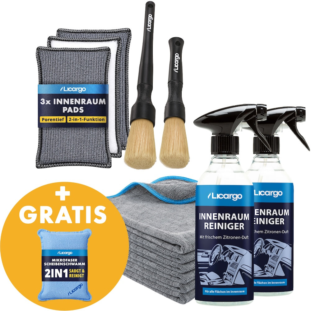 Frische, die begeistert=>Mit dem Innenraum Set Pro wird Dein Auto innen komplett gepflegt – von Armaturen über Kunststoff bis hin zu Displays. Sauberkeit, Frische und Komplimente garantiert.