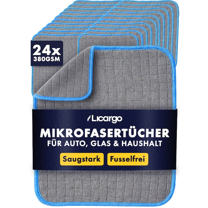 Das Allround-Talent für Dein Auto=>Unsere Allround Mikrofasertücher mit 380GSM sind der Nummer-1-Tipp für alle Autoliebhaber: Sie reinigen mühelos alle Oberflächen im Innen- & Außenbereich, und das ganz ohne Schlieren und Kratzer.