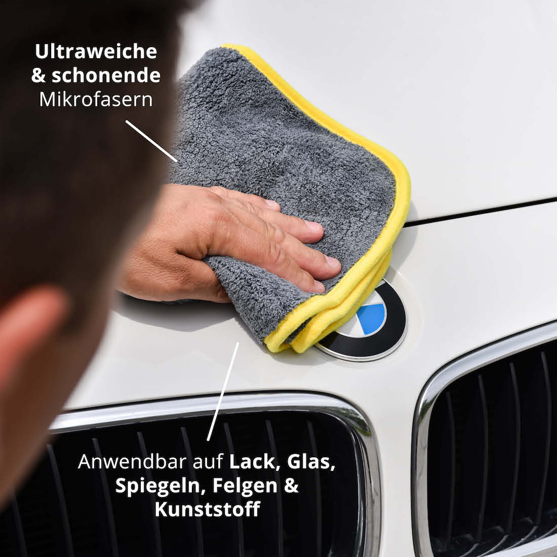Ultraweiche Fasern=>Lieferumfang: 3x Trockentücher 600GSM