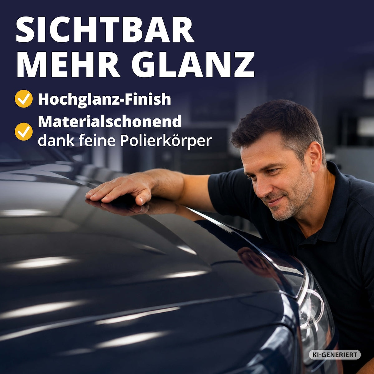 Glanz, den man sofort sieht=>Die feine Polierkörper-Formel poliert schonend, ohne Lack oder Material zu beschädigen. So entsteht ein tiefer, langanhaltender Hochglanz-Effekt.