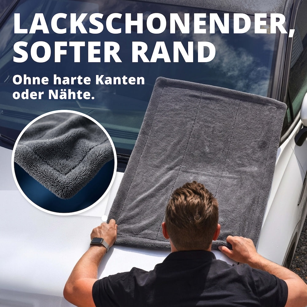 Waschbar & formstabil=>Maschinenwaschbar bei 40 Grad ohne Weichspüler – das Tuch behält Form und Saugleistung Waschgang für Waschgang.