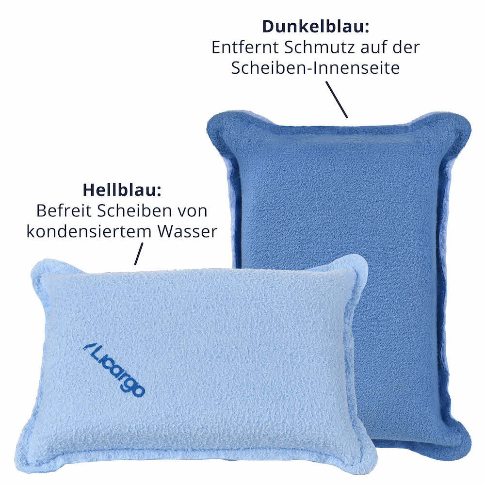 2 Seiten, 2 Funktionen=>Mit seiner zweifarbigen Gestaltung bietet unser Scheibenschwamm gleich zwei entscheidende Funktionen, um Deine Autoscheiben in Bestform zu halten.